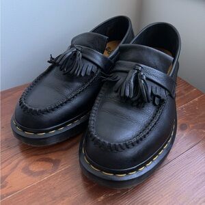 Adrian Dr. Martens Black Ambassador Leather Slip On Loafers EU41 W9 M8